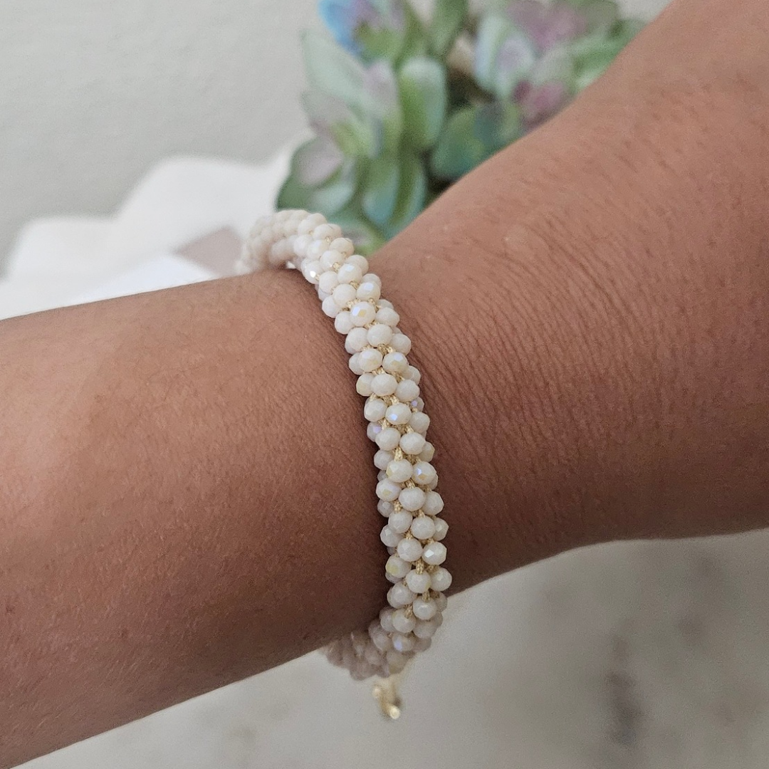 Pulsera Cleo Crema