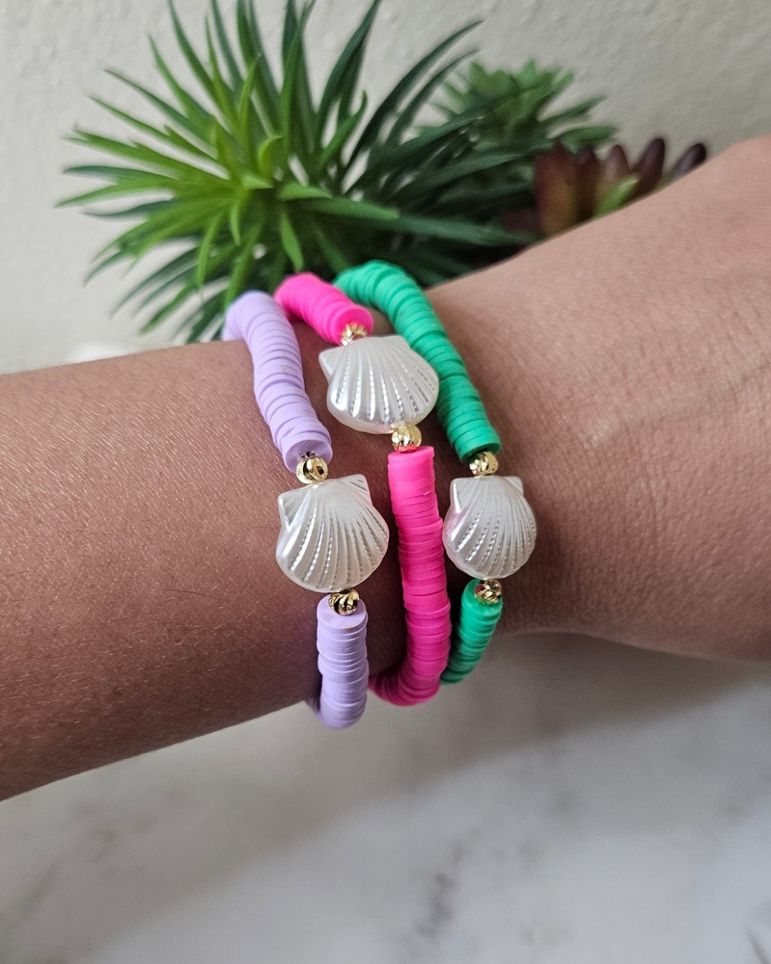 Conchas (3 pulseras)
