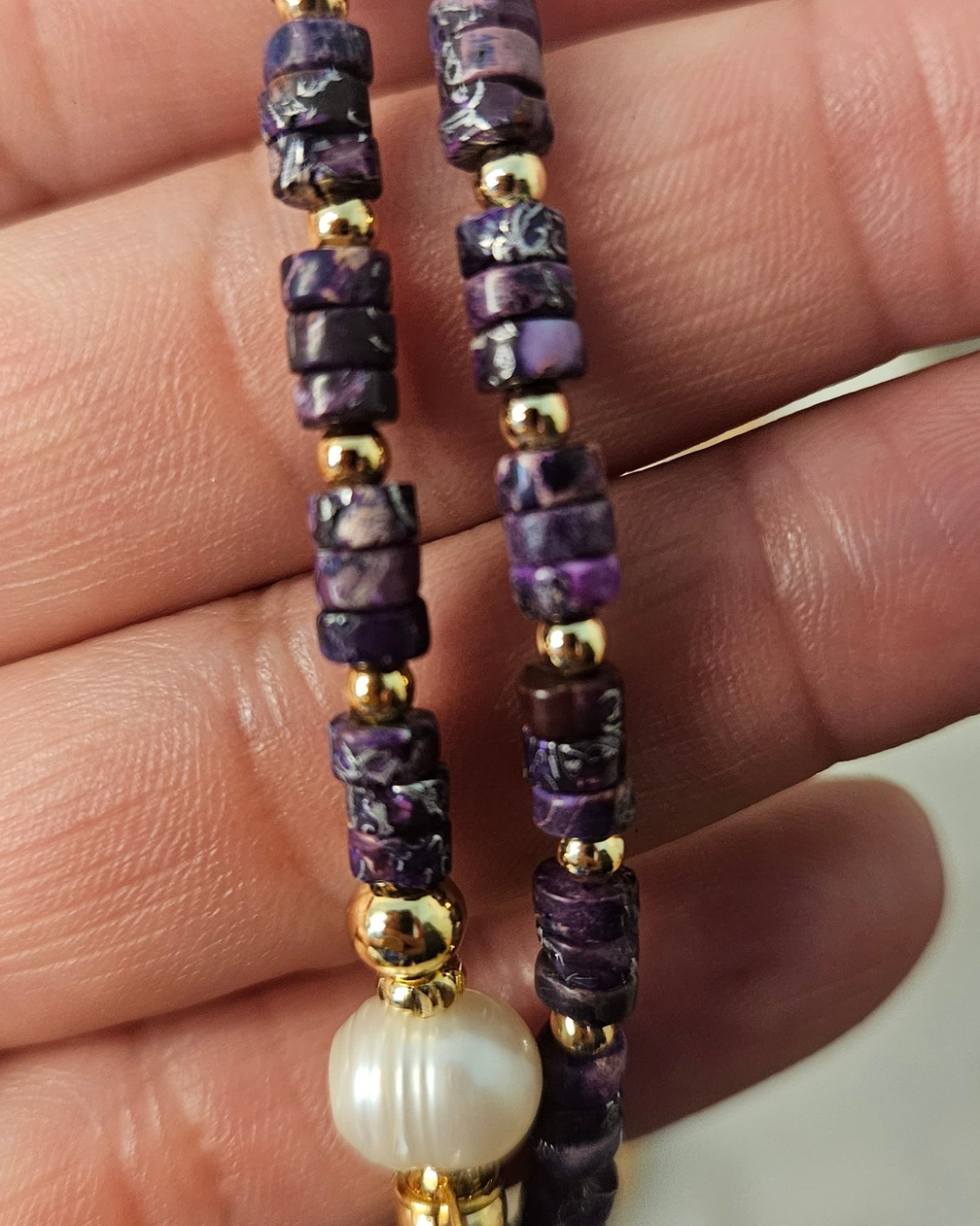 Collar y Pulsera Cornelia Violeta