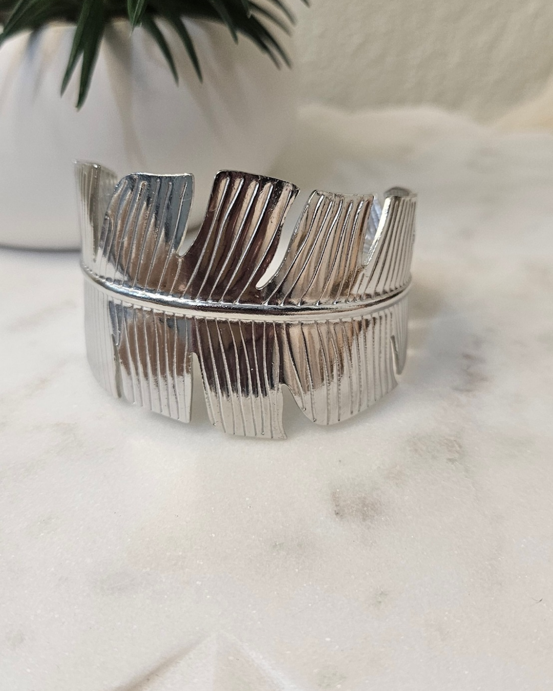 Bangle hoja plata