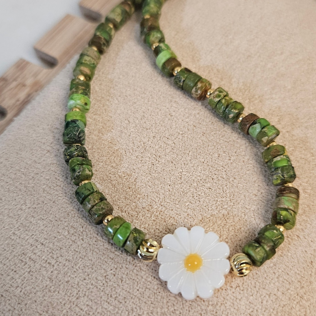 Collar y Pulsera Cornelia Verde